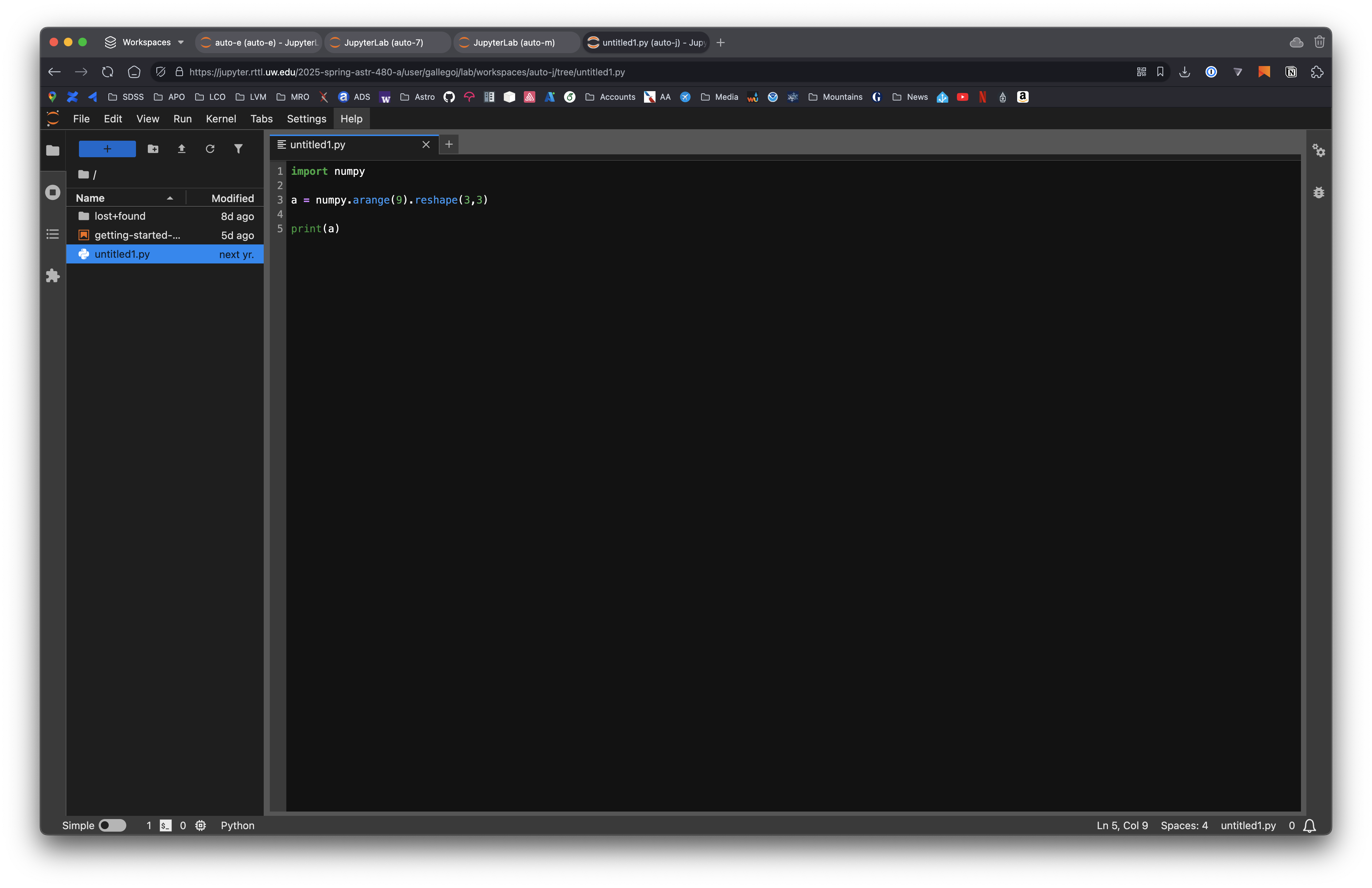 JupyterHub text editor